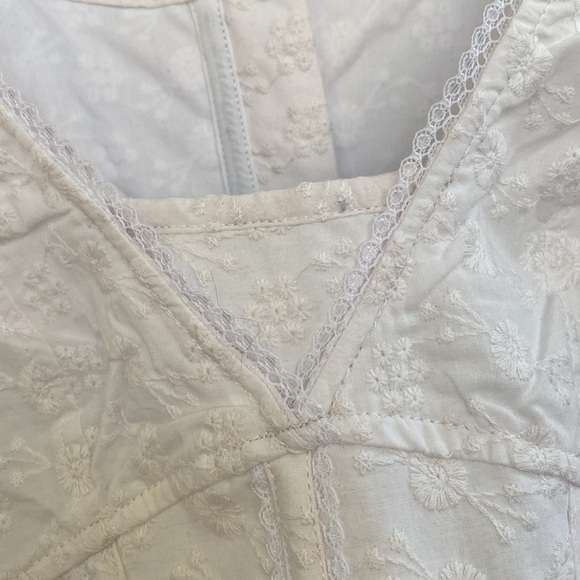 Corset Story White Eyelet Short Sleeve Top - Picture 5 of 16
